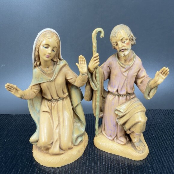 1983 Fontanini Simonetti Holy Family Nativity Italy Depose Plastic Mary Joseph - Picture 2 of 6